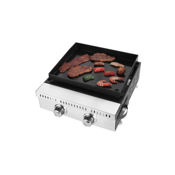 Tabletop 2 Burner Gas Griddle Grill Smokeless Home Simple Tabletop Indoor Electric Bbq Grill